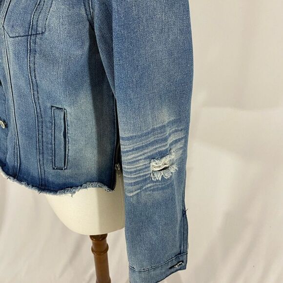 Soho New York & Company Denim Cropped Jacket - Picture 6 of 10